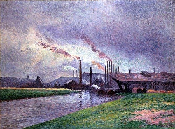 Langs floden af Maximilien Luce