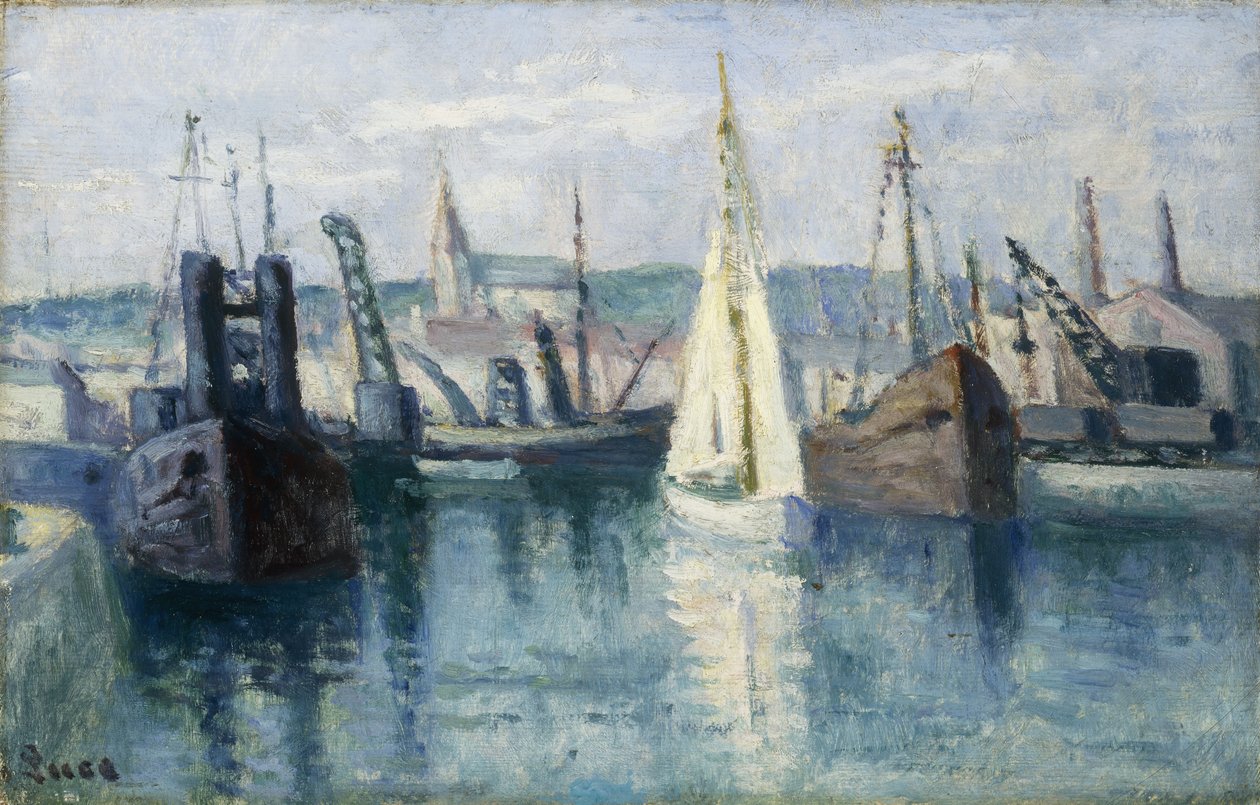 Dieppe, et bassin, af Maximilien Luce