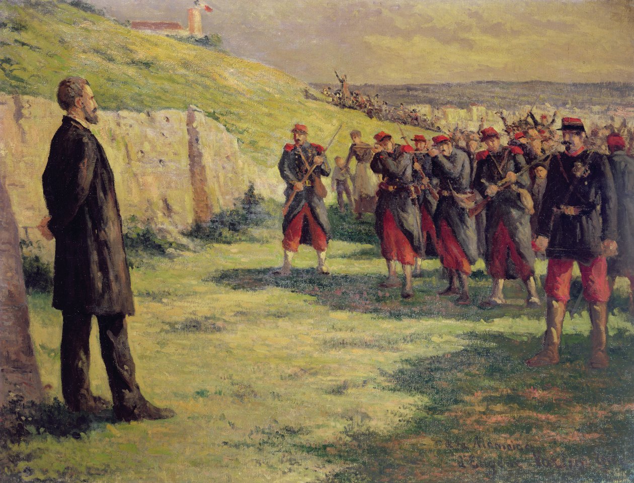 Skydestyrke ved at skyde Eugene Varlin, ca. 1918 af Maximilien Luce
