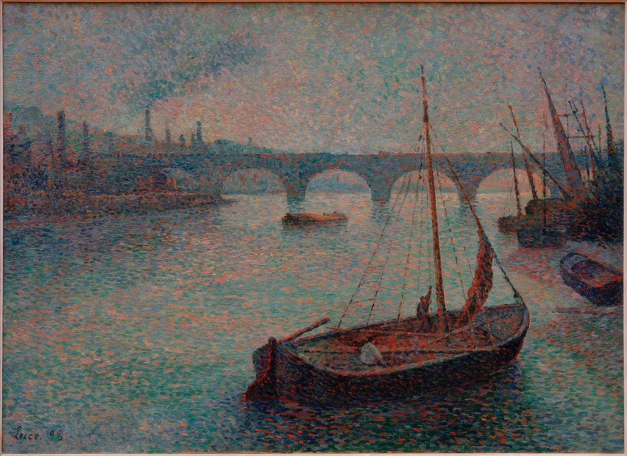 Londons havn af Maximilien Luce