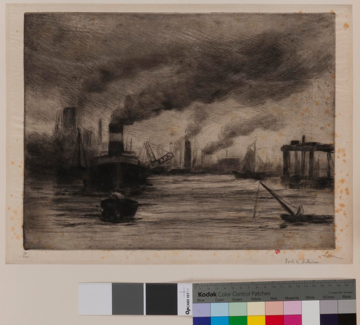 Rotterdams havn af Maximilien Luce