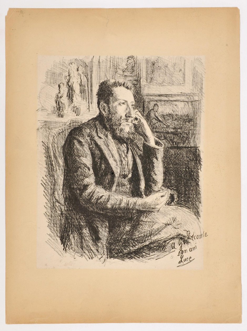 Portræt af Georges Lecomte af Maximilien Luce