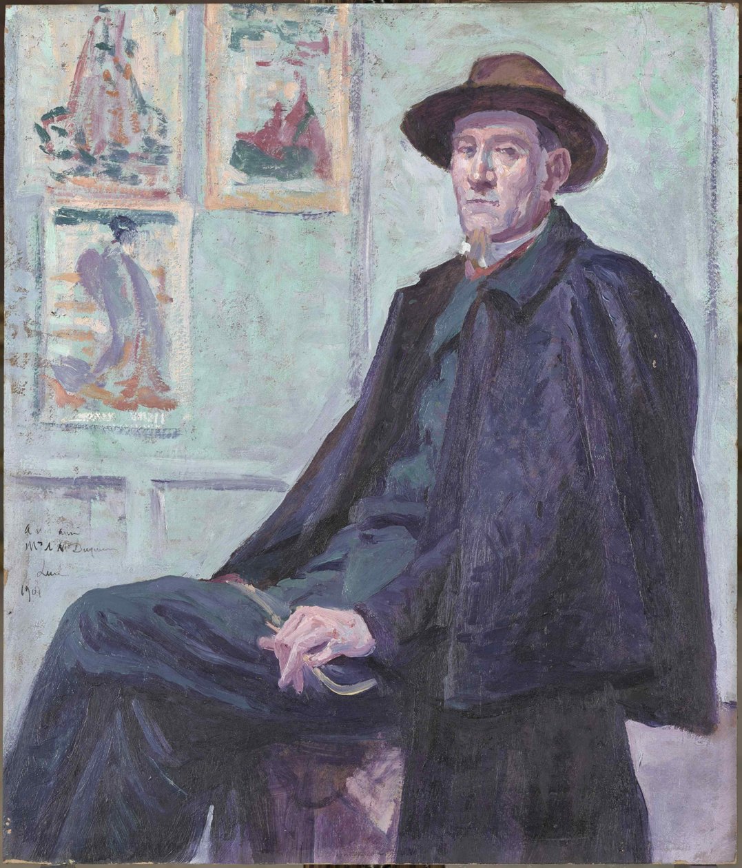 Portræt af Felix Fénéon, 1901. af Maximilien Luce