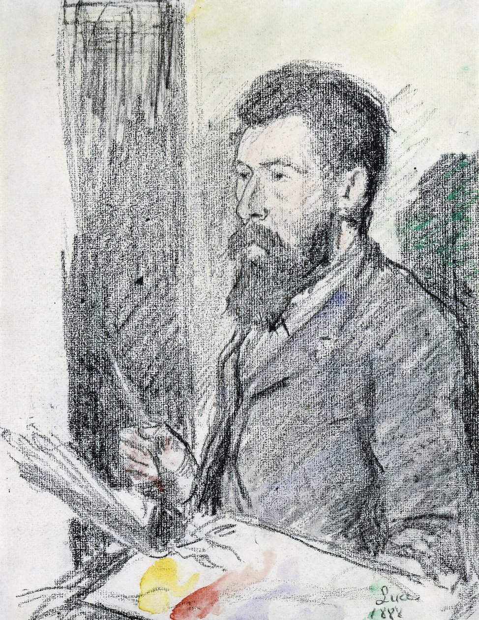 Portræt af Georges Seurat af Maximilien Luce