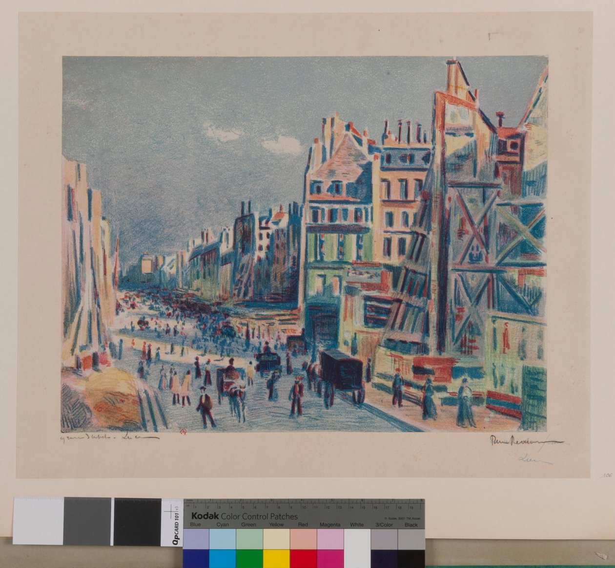 Rue Réaumur af Maximilien Luce
