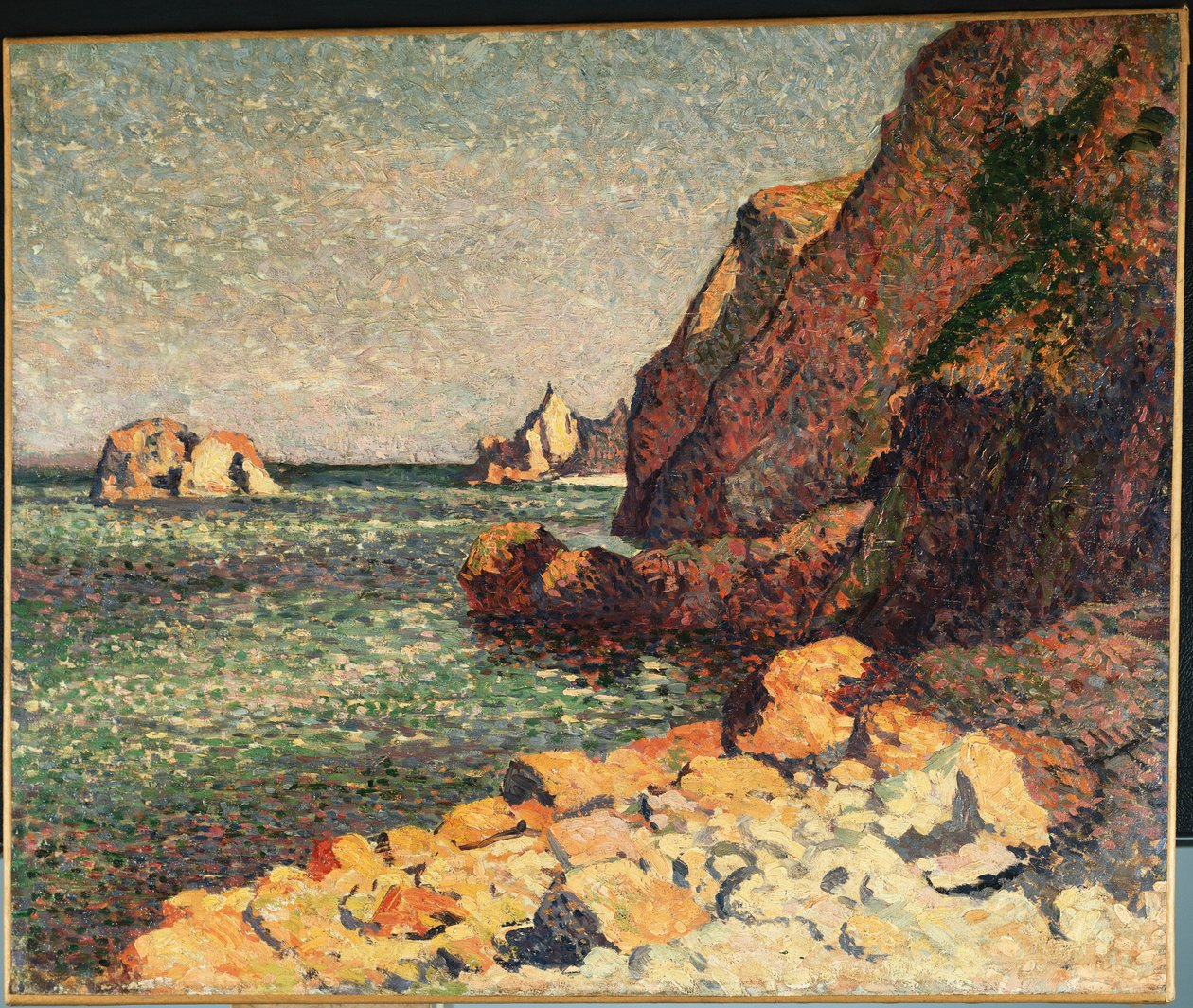 Hav og klipper, Agay, 1893 af Maximilien Luce