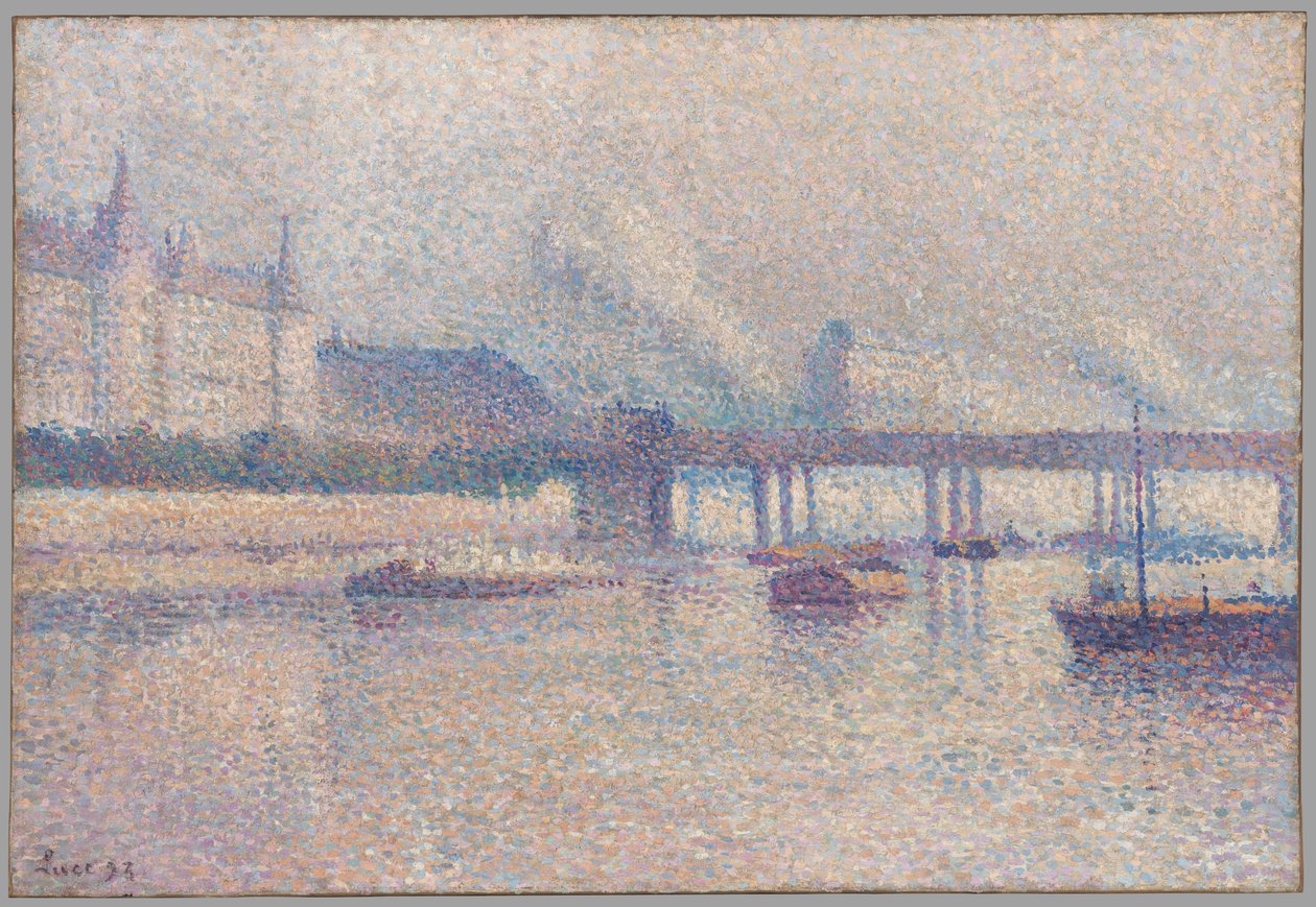 Seinens bredder i Paris af Maximilien Luce