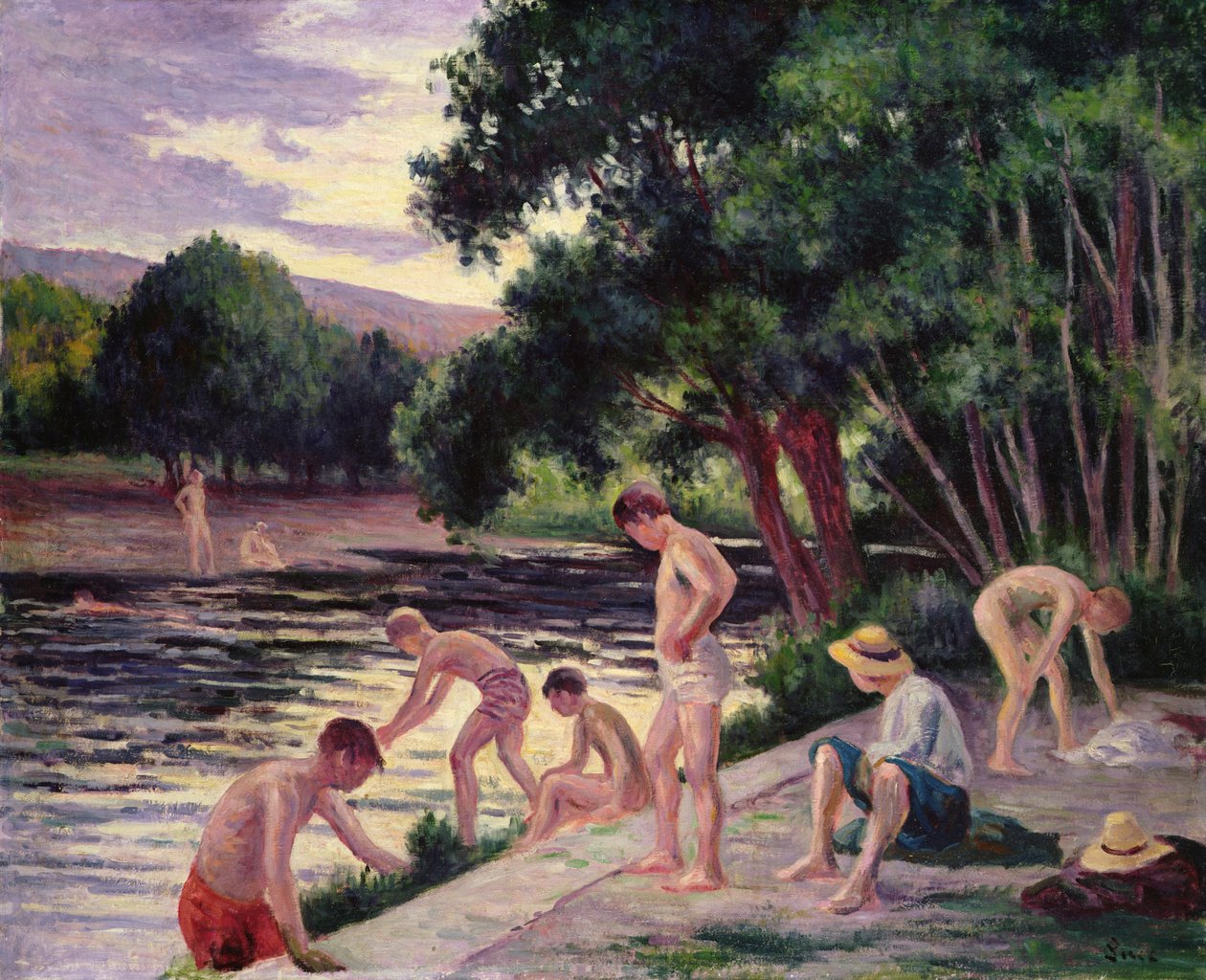 Badegæsterne af Maximilien Luce