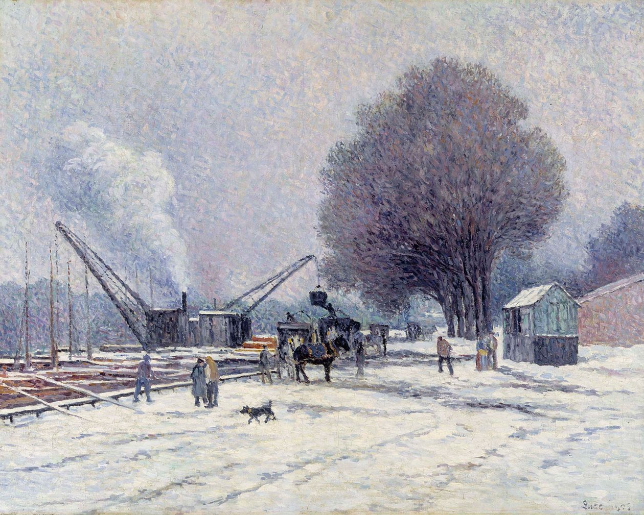 Boulogne-kajen af Maximilien Luce