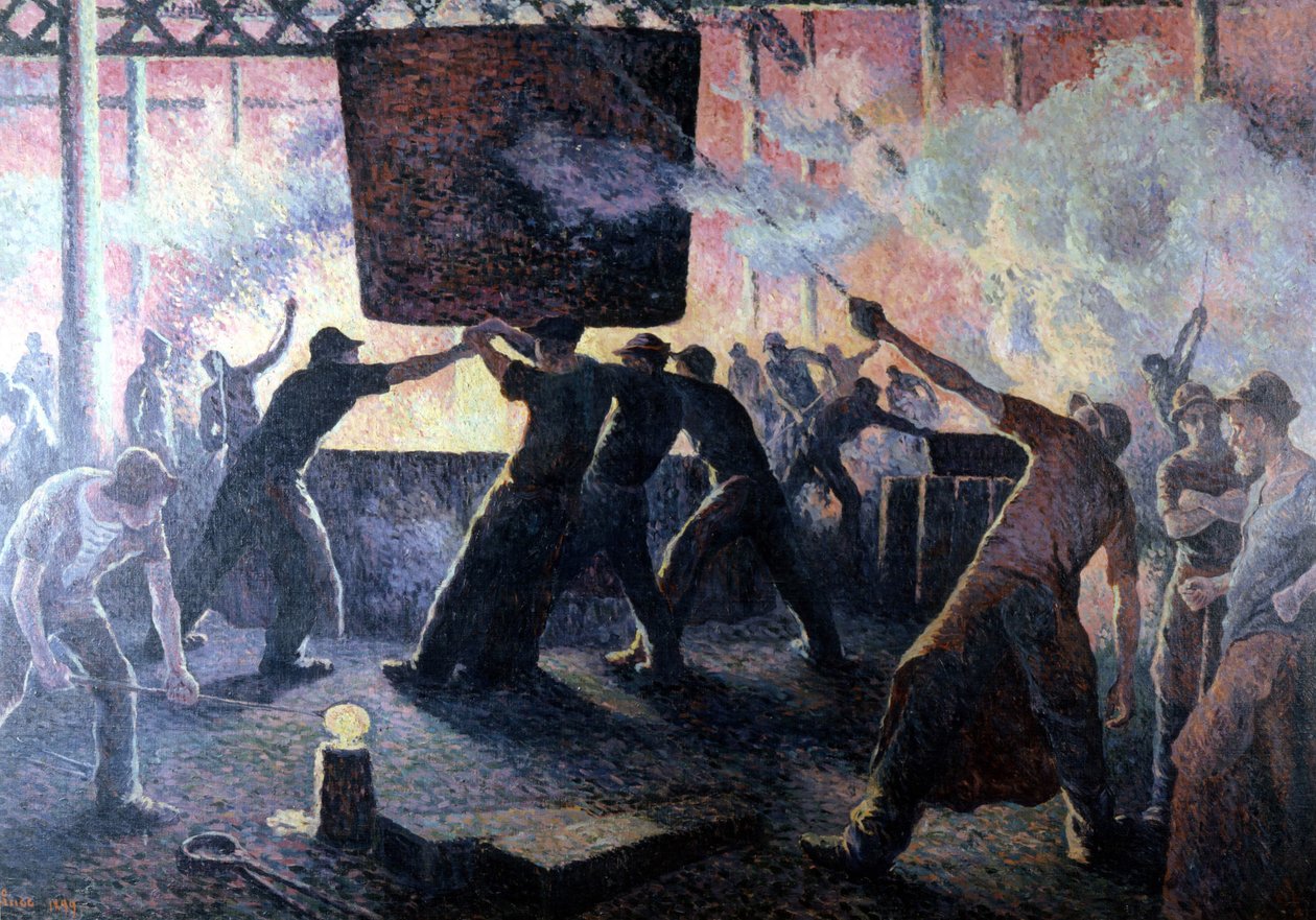 Støberiet af Maximilian af Maximilien Luce