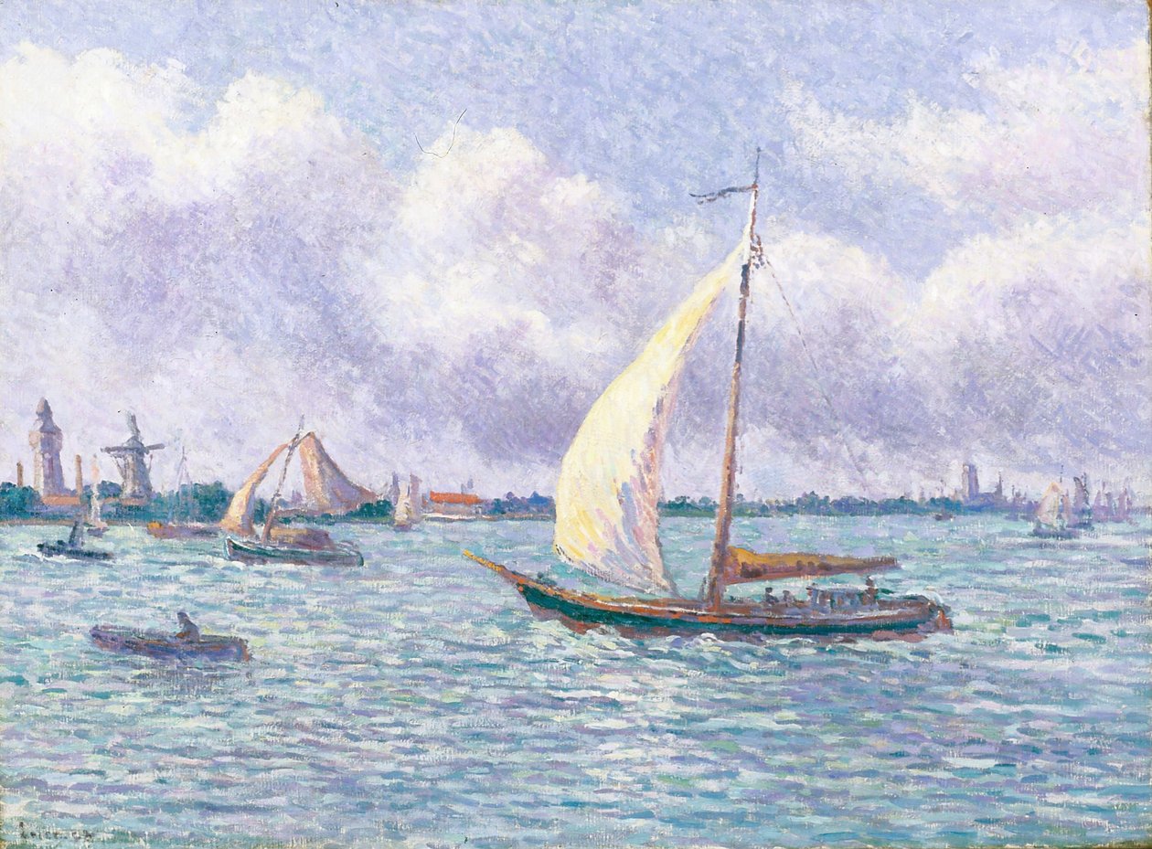 Maas nær Dordrecht af Maximilien Luce