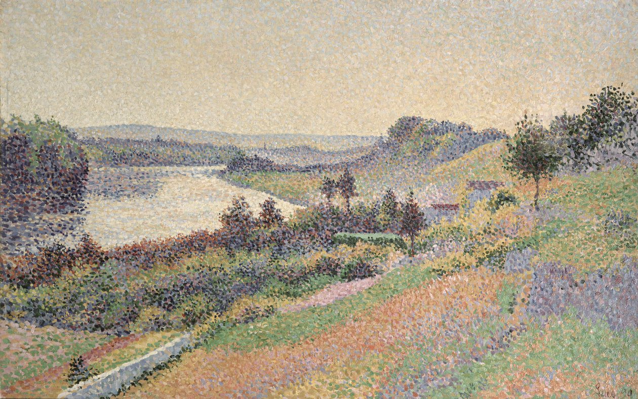 Seinen ved Herblay, 1890 af Maximilien Luce