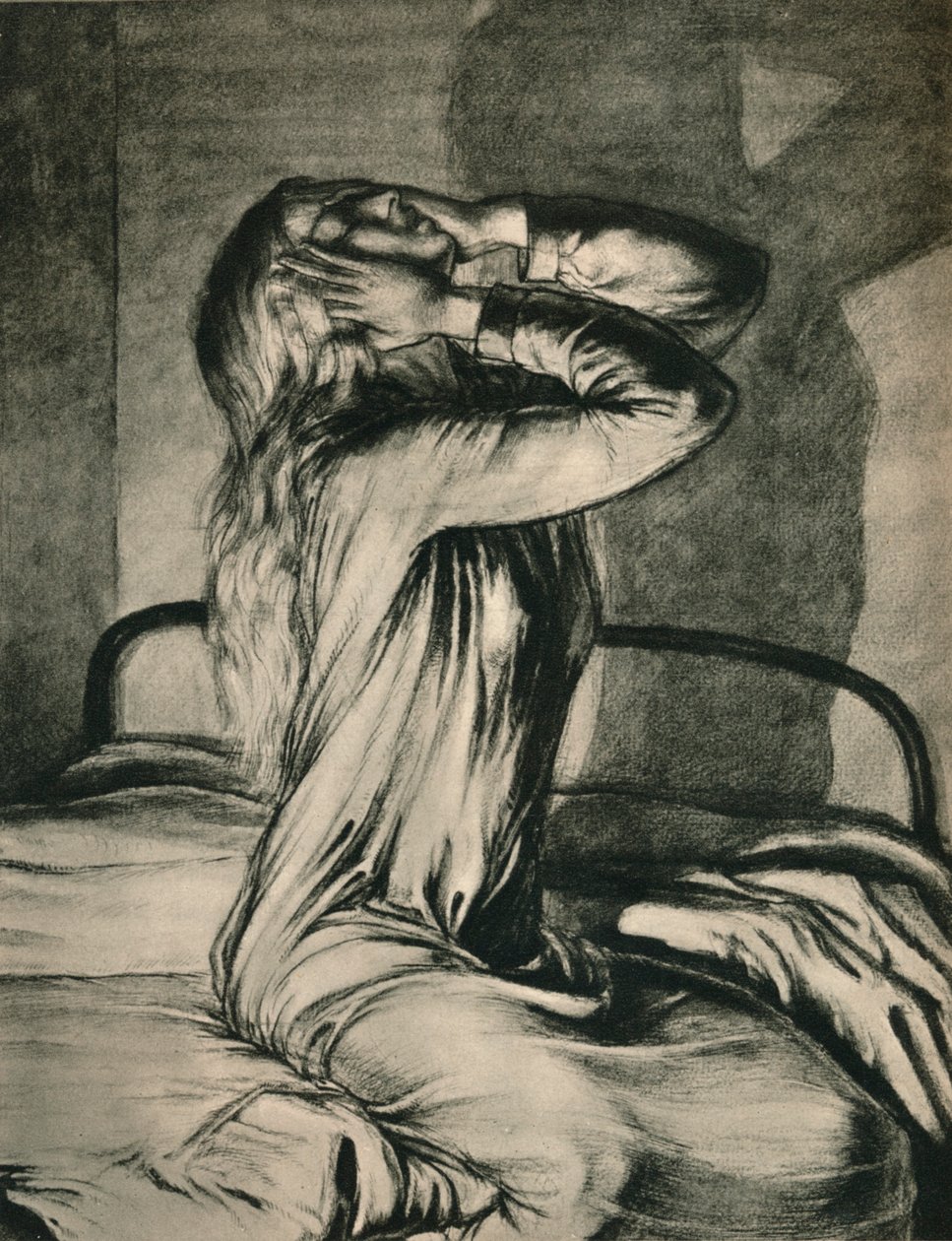 Studie af en pige, c1910 af Maxwell Gordon Lightfoot