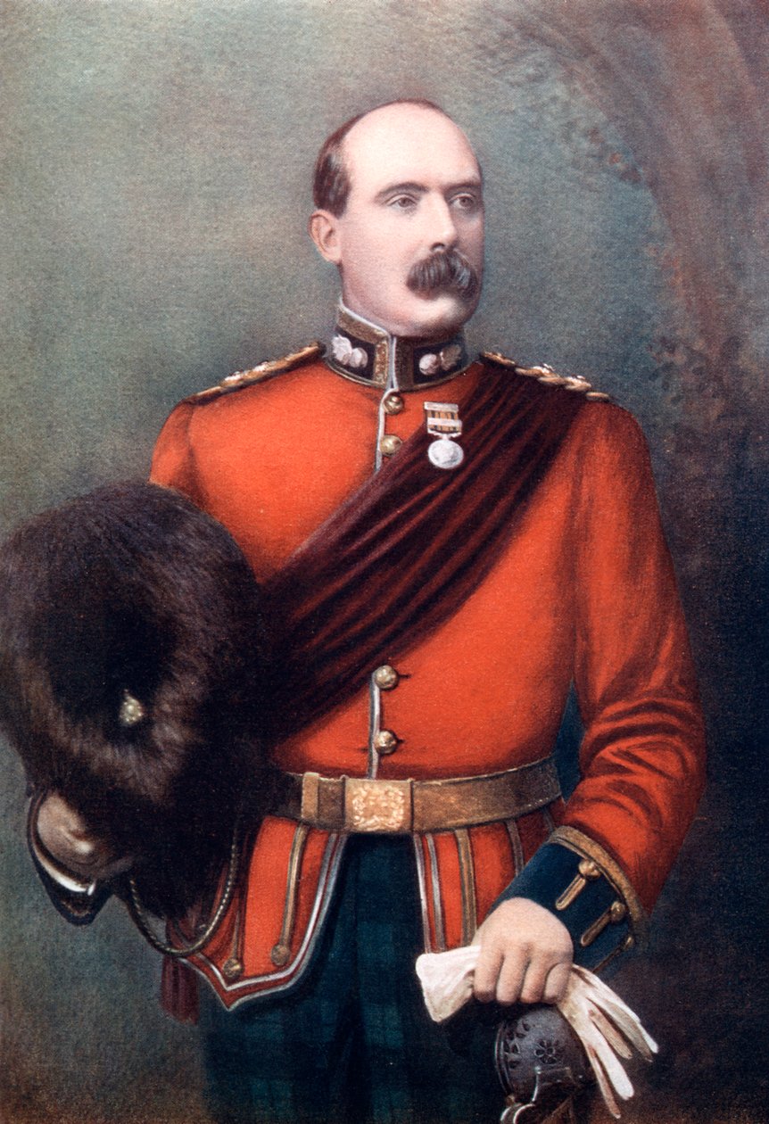 Oberstløjtnant AW Thorneycroft, kommanderende Thorneycrofts beredne infanteri, 1902. af Mayall