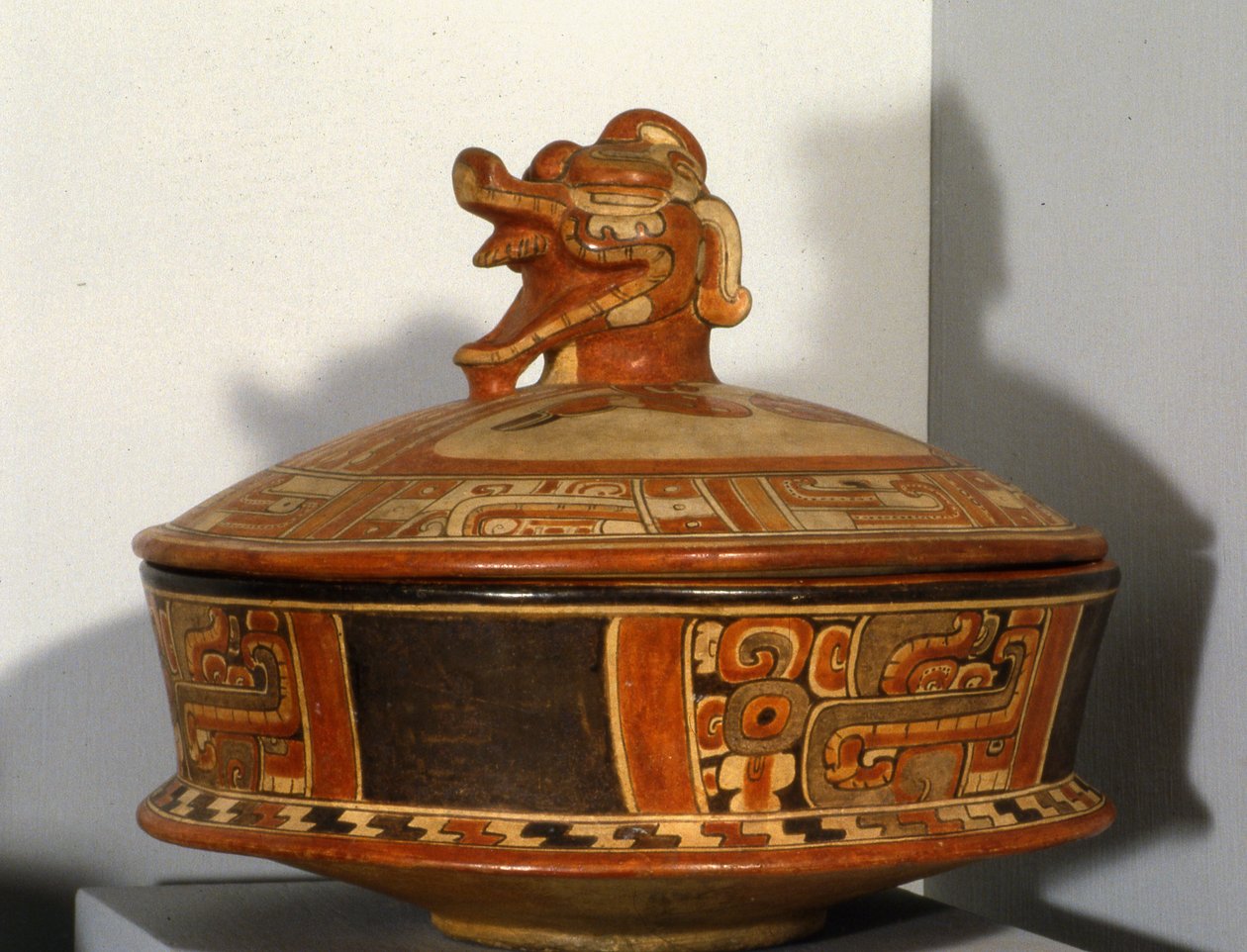 Begravelsesfartøj, Mundo Perdido, tidlig klassisk periode 300-600 e.Kr. (keramik) af Mayan