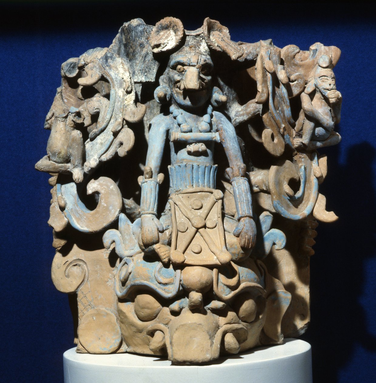 Begravelsesurne fra Tapijulapa, Tabasco (terracotta) af Mayan