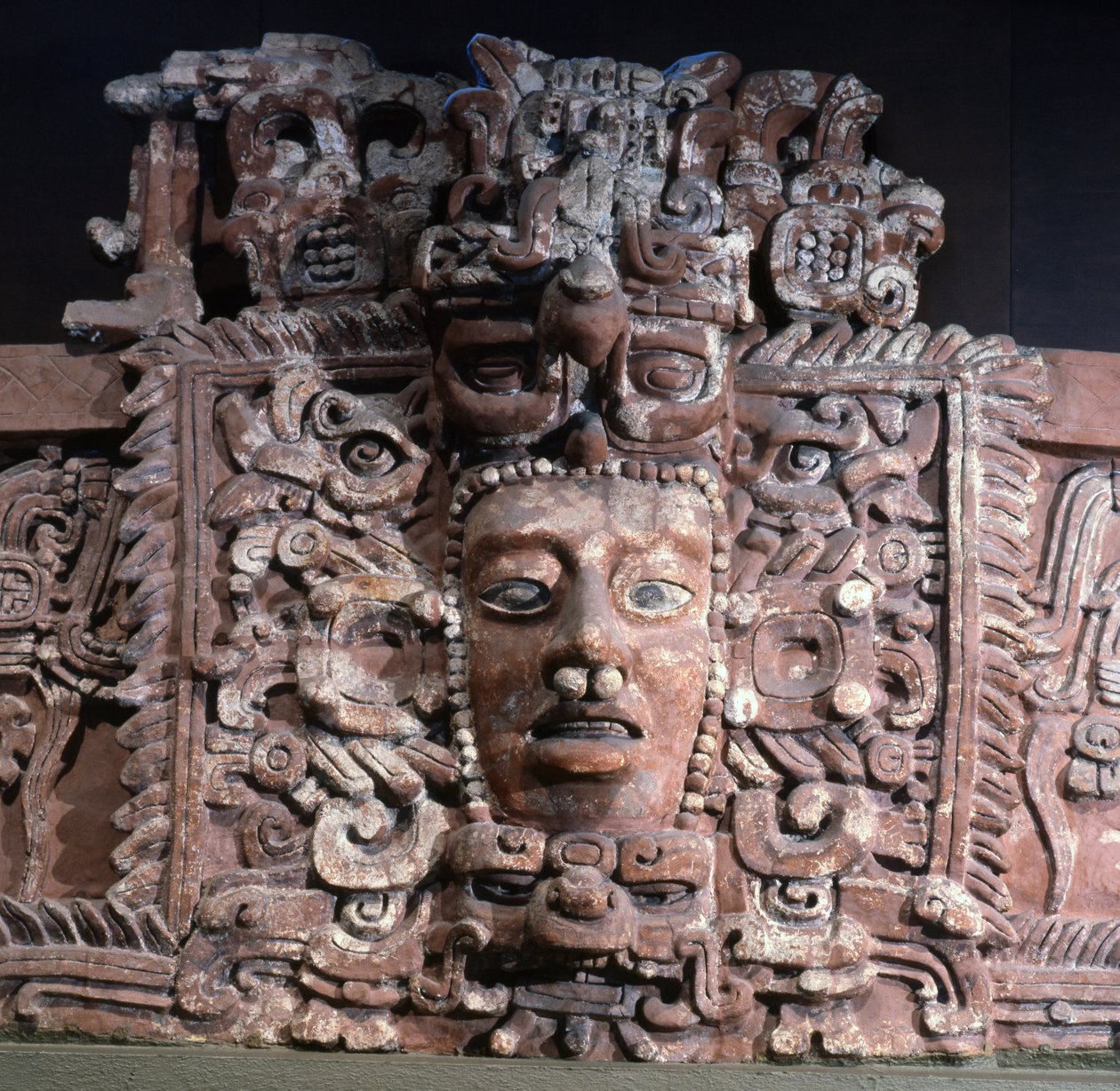 Mascaron, fra Campeche State, Mexico, tidlig klassisk periode (stuk) af Mayan