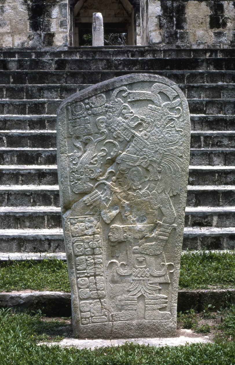 Seibal, Stela 8, Ultimate Classic Period, 849 AD af Mayan