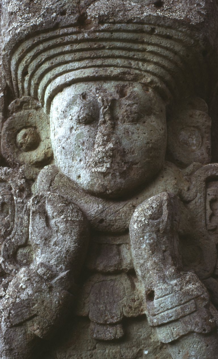 Stela 1, Copan, sen klassisk periode, 667 e.Kr af Mayan