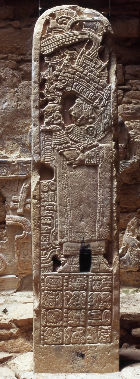 Stela 35 af Mayan