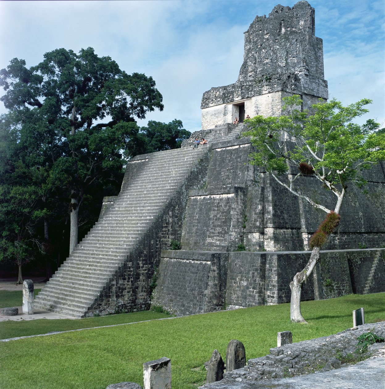 Tempel 2, sen klassisk periode (600-900 e.Kr.) af Mayan