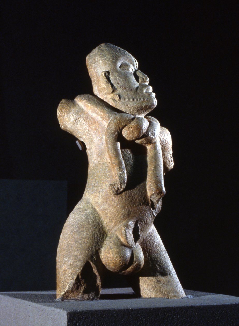 Den unge mand fra Cumpich, fra Yucatan, Mexico, sen klassisk periode, 600-900 e.Kr. af Mayan