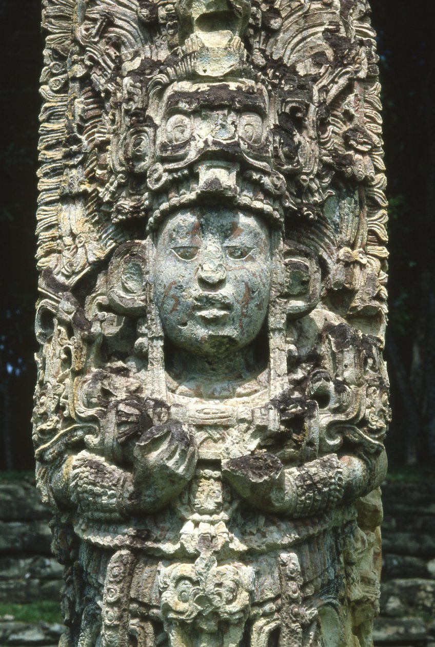 Copan Stela H. af Mayan