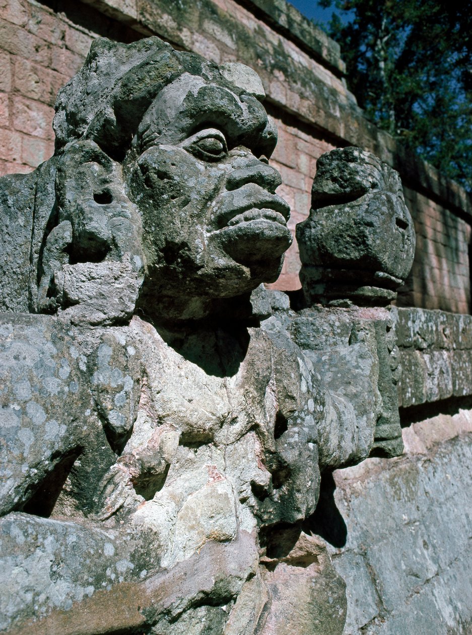 Stenskulpturer - tempel 11 af Mayan