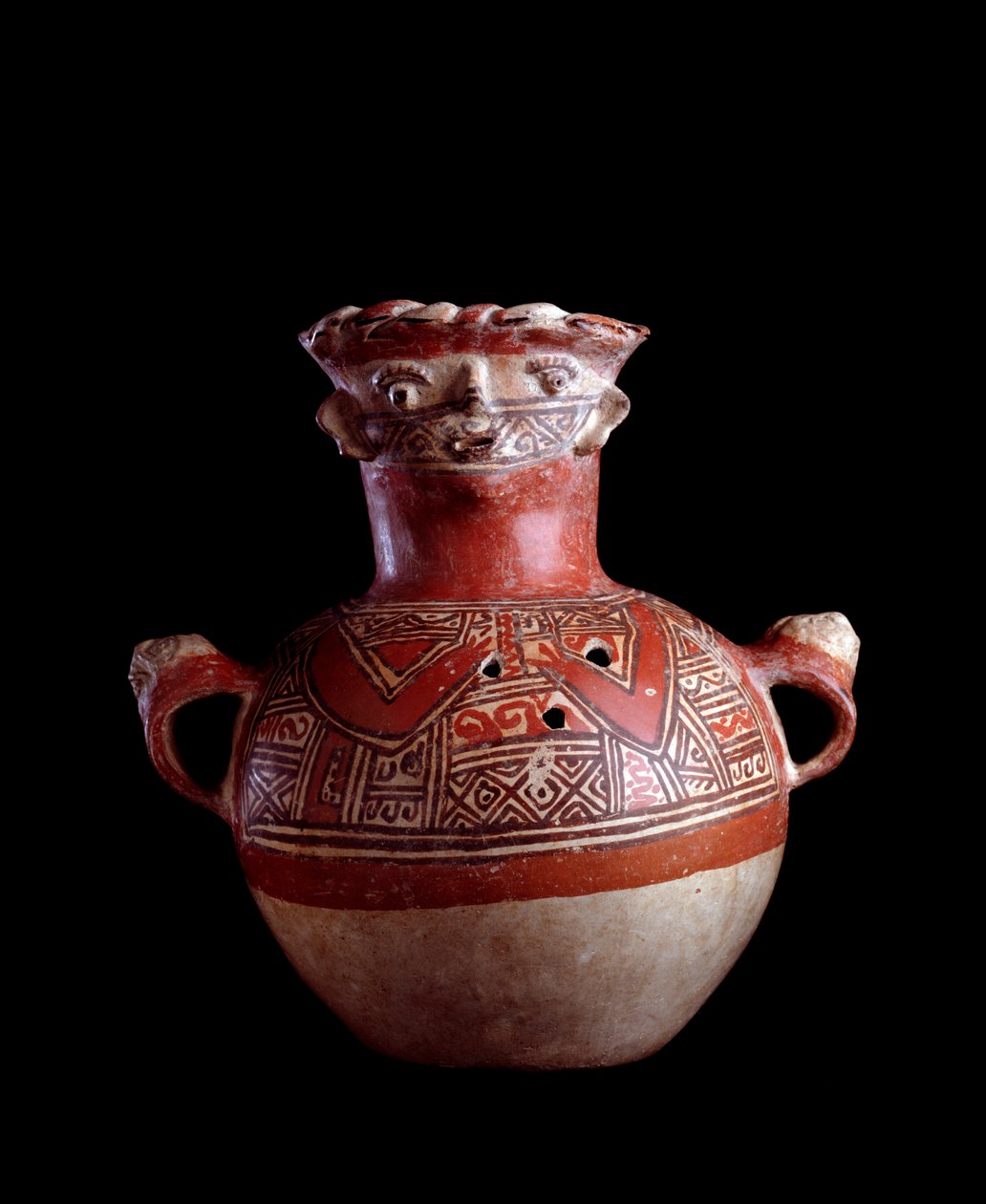 Præcolumbiansk kunst, Maya-civilisation, postklassisk periode: zoomorfisk gravurne af ler. Fra Old Mixco, Chimaltenango, Guatemala. Guatemala, Nationalmuseet for arkæologi og etnologi - præcolumbiansk kunst, Maya-civilisation, post-klassisk periode (ca. 6  af Mayan Mayan