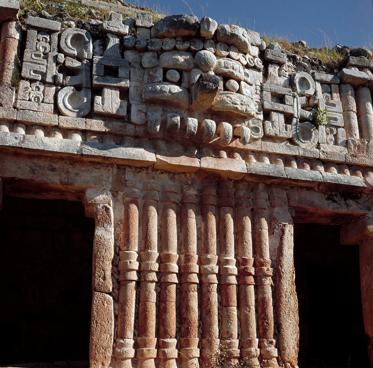 Udsigt over paladset af Mayan Mayan