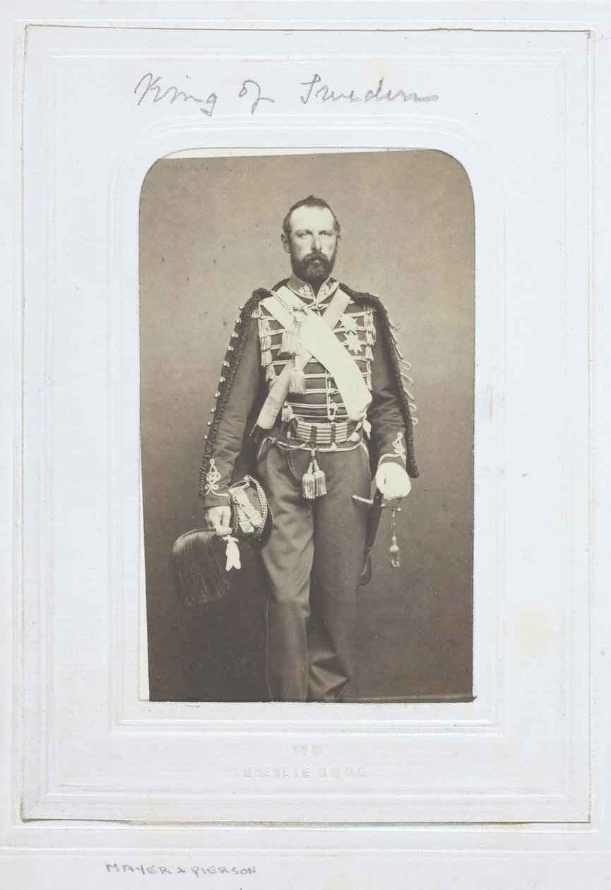 Konge af Sverige, 1860-69. af Mayer and Pierson
