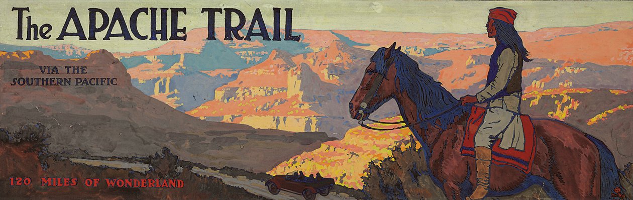 Apache-sporet via Southern Pacific af Maynard Dixon