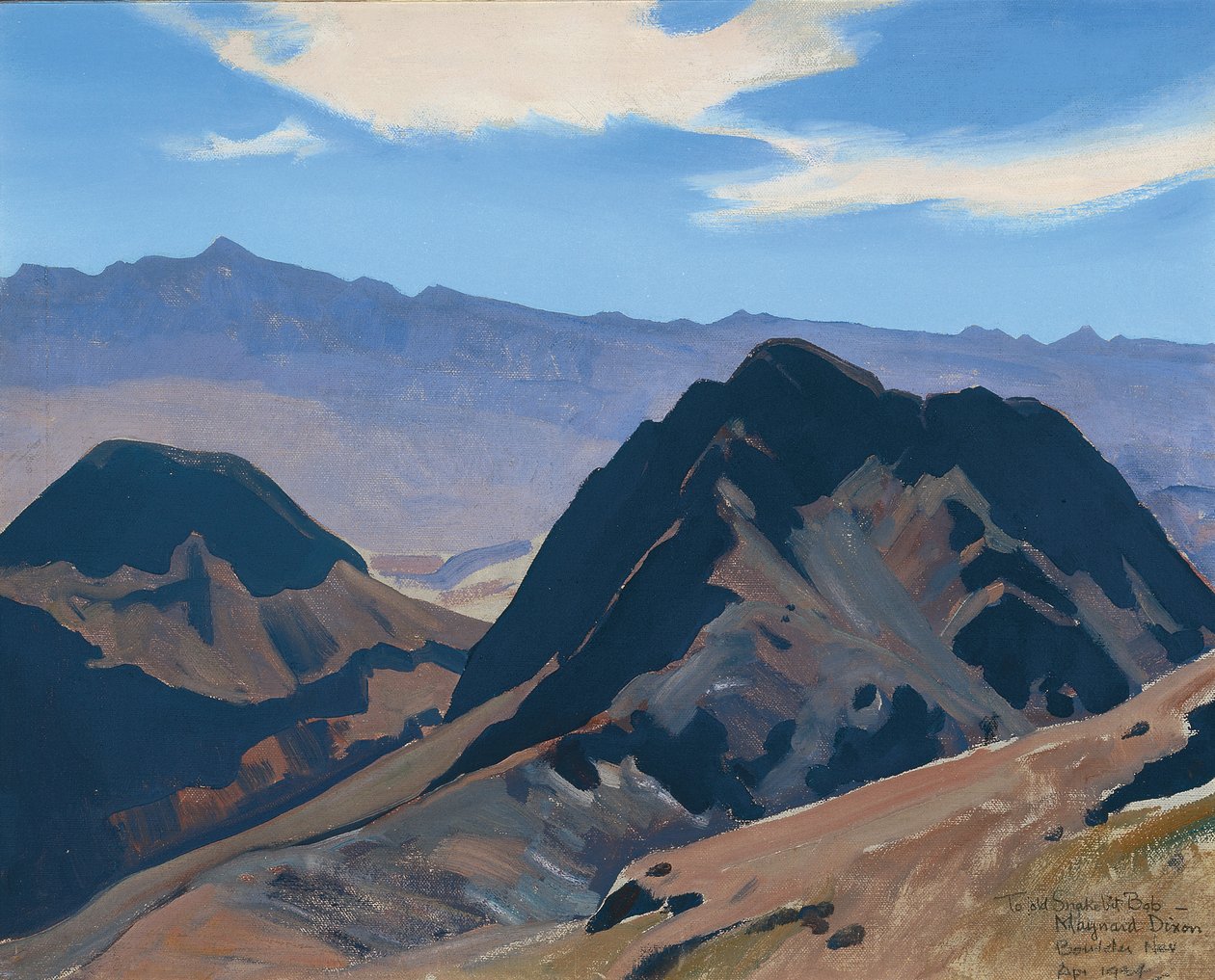 Vulkanske bakker af Maynard Dixon