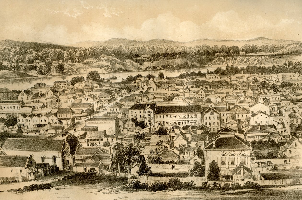 Brisbane, Queensland, Australien, 1879 af McFarlane and Erskine