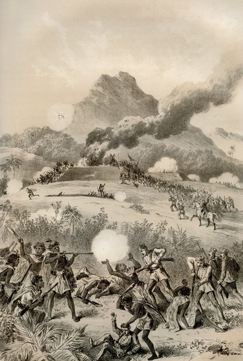 At tage en maoriskanse, Maori-krige, 1845-1873 1879 af McFarlane and Erskine