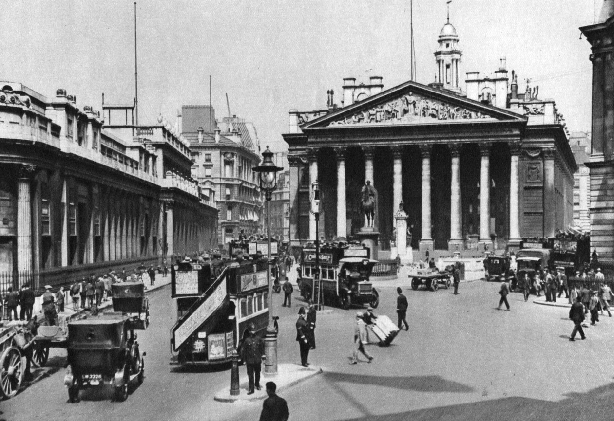 The City, centrum af London, 1926-1927. af McLeish
