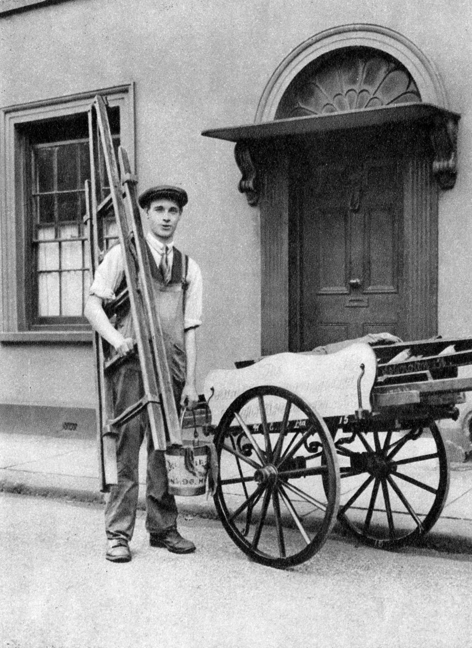 Vinduespudser i Islington, London, 1926-1927 af McLeish