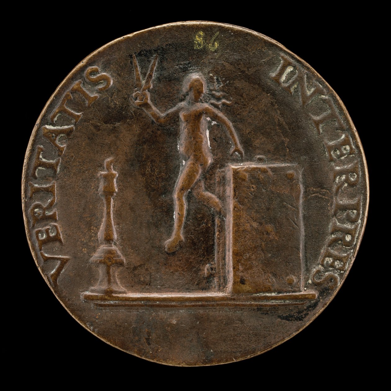 Sandheden flygter fra en bog [omvendt], ca. 1510. af Mea