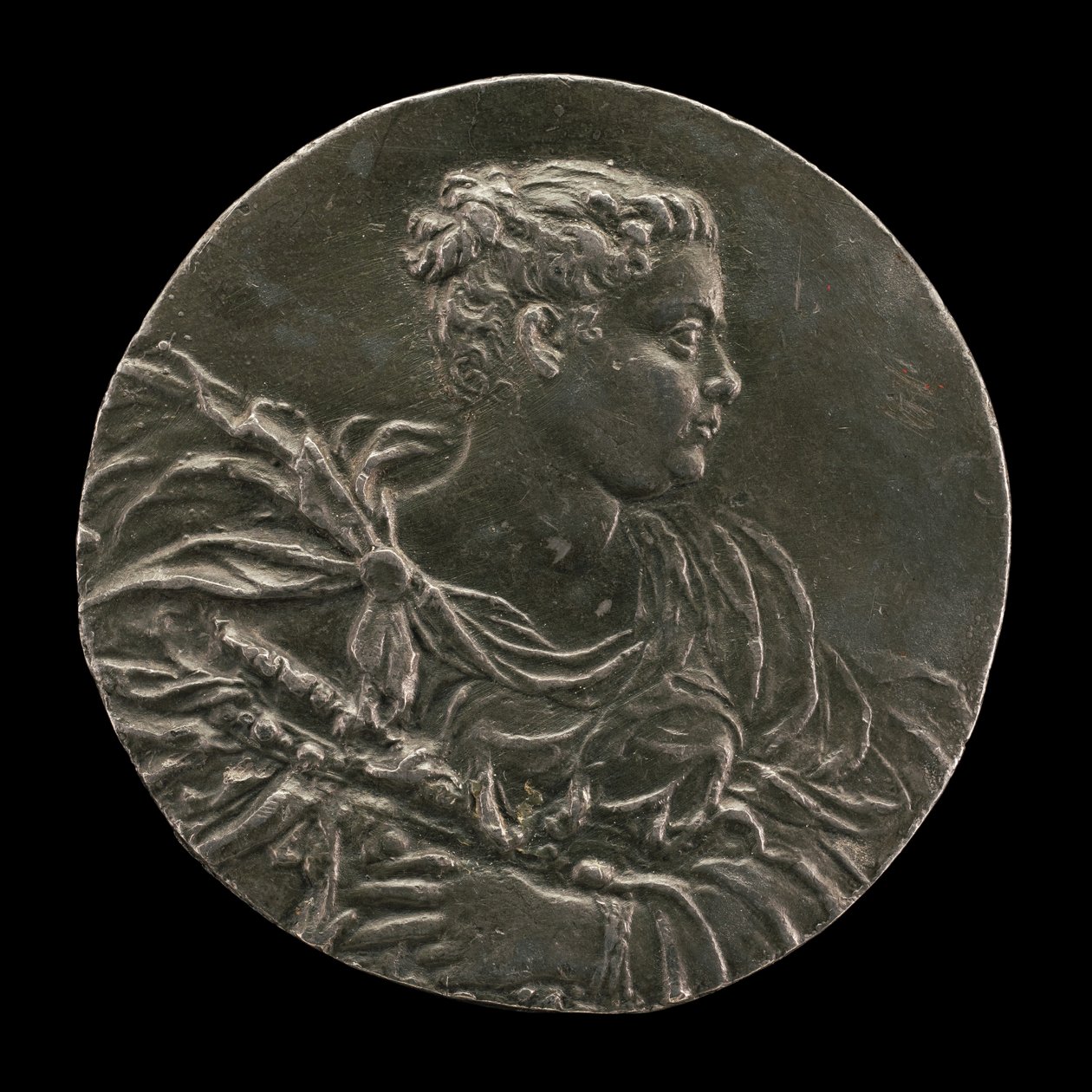 En ung kvinde fra Venedig i kjole og kappe, ca. 1563. af Medallist A.A.