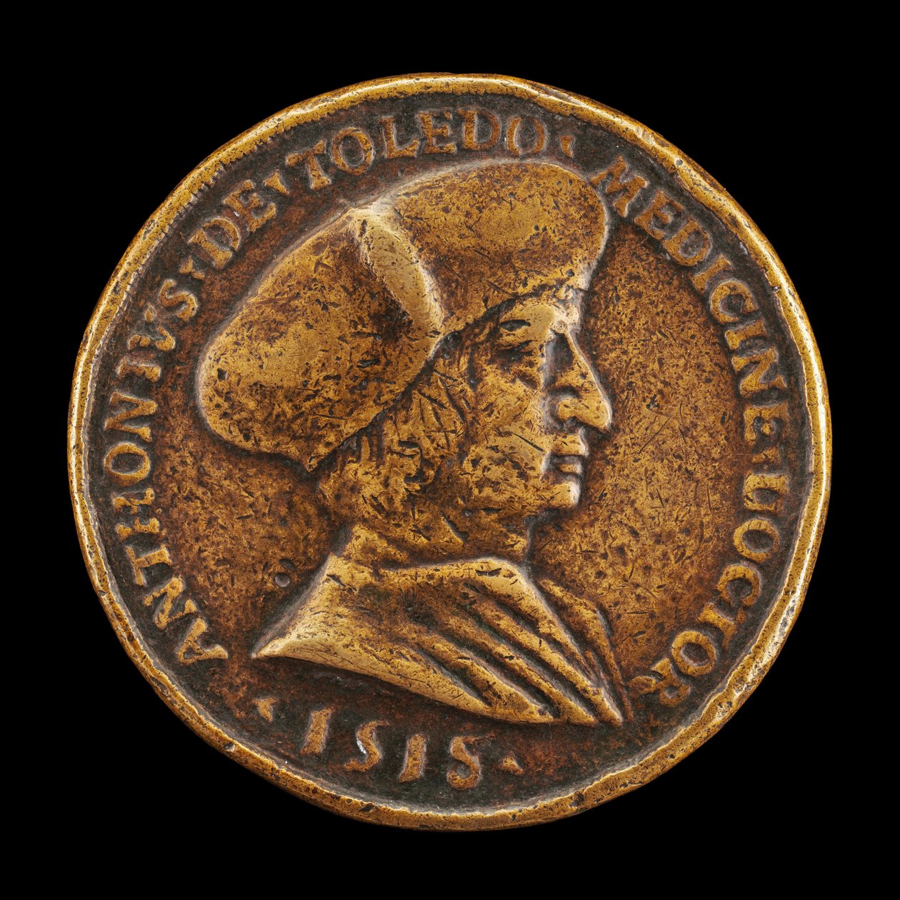 Antonio Gonzalo de Toledo, ca. 14801483-1524, læge i Lyon [forside], 1518. af Medallist of 1518