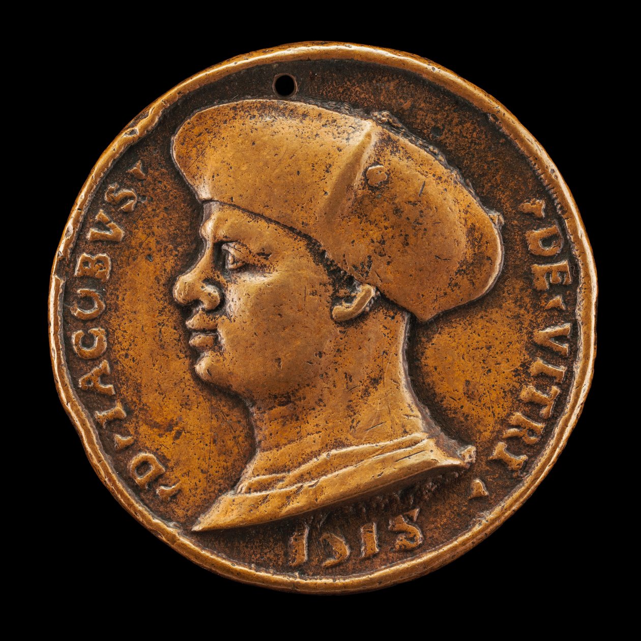 Jacques de Vitry-La Lière, død 1515, kanon, dekan og kansler [forside], 1518. af Medallist of 1518