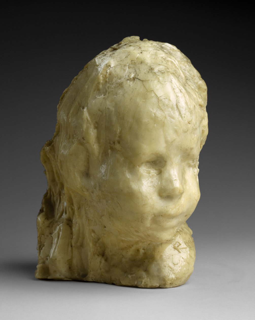 Head of a Child (The Jewish Boy), ca. 1892 (voks og gips) af Medardo Rosso