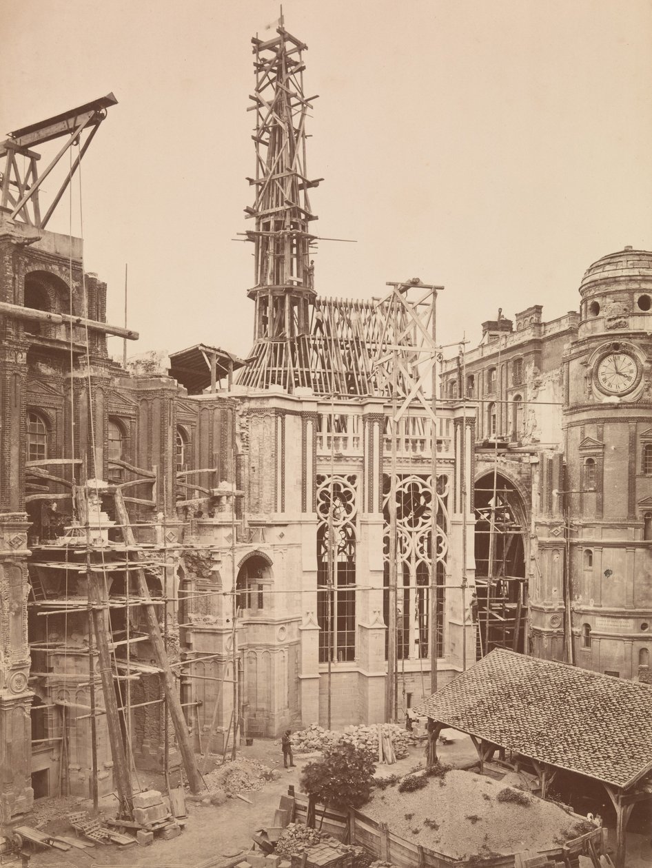 Restaurering af Sainte Chapelle af Mederic Mieusement