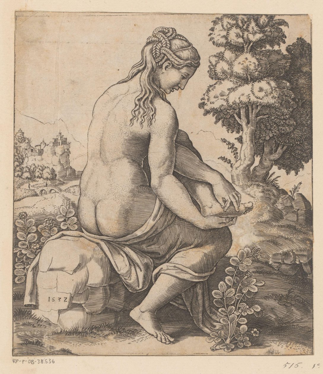 Venus og rosen af Meester van de Dobbelsteen