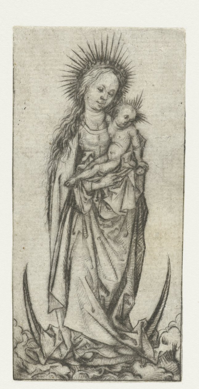 Madonna på Halvmånen af Meester van het Amsterdamse Kabinet