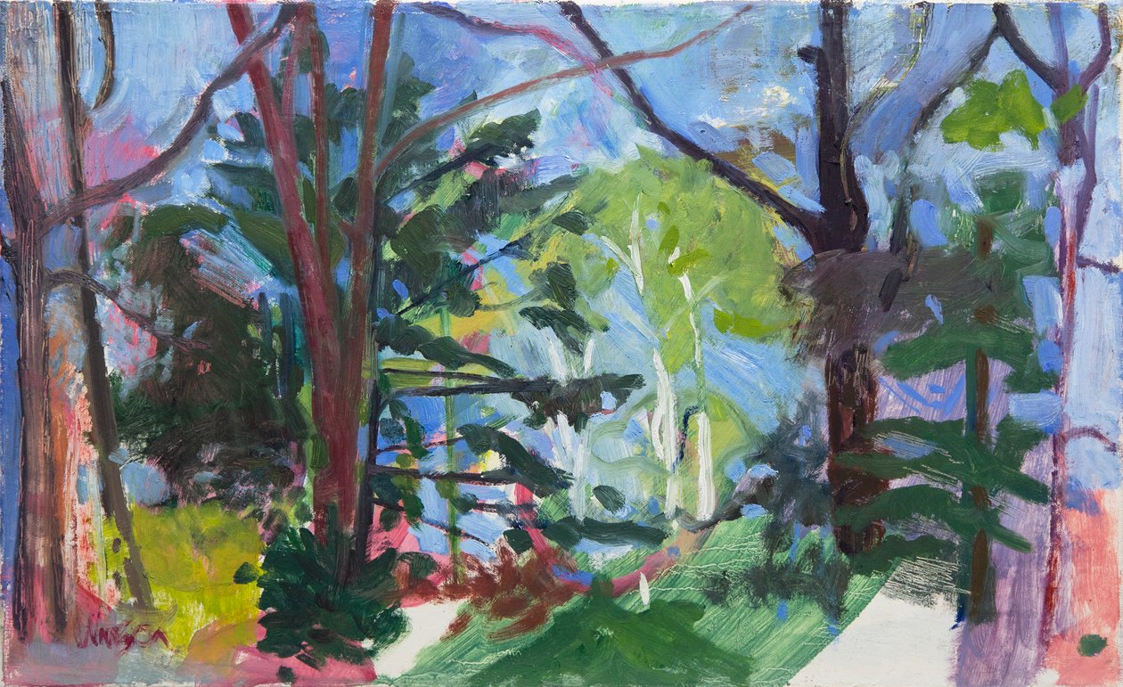 Chequamegon National Forest, 2016 (olie på lærred) af Megan Williamson