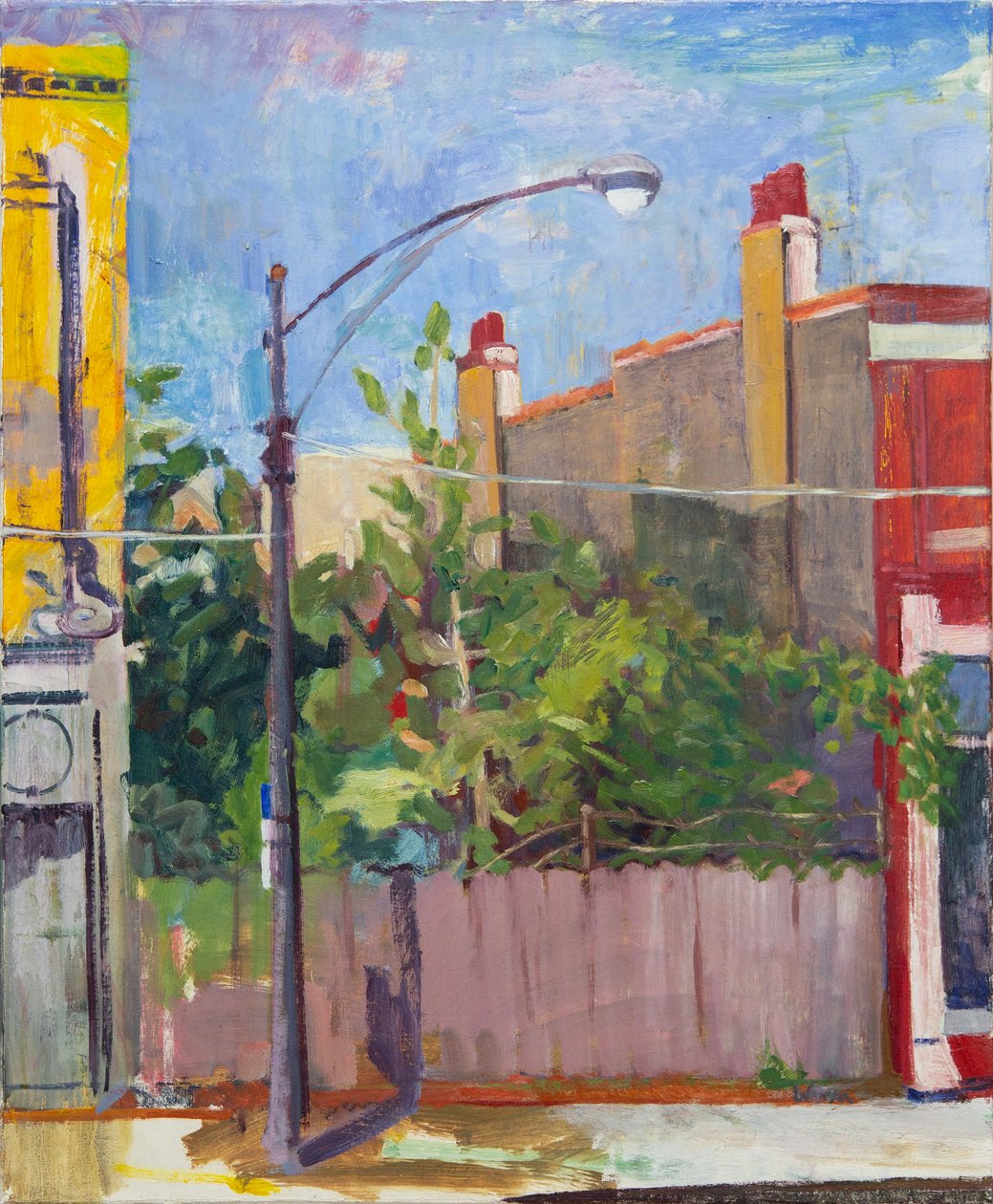 Eden on Grand Avenue, 2007 (olie på lærred) af Megan Williamson