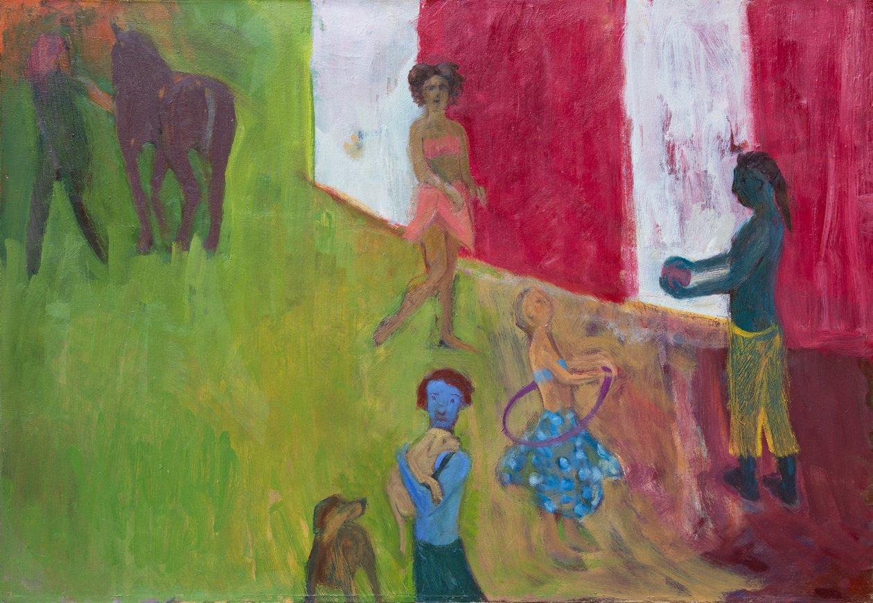 Pairs, 2019 (olie på lærred) af Megan Williamson