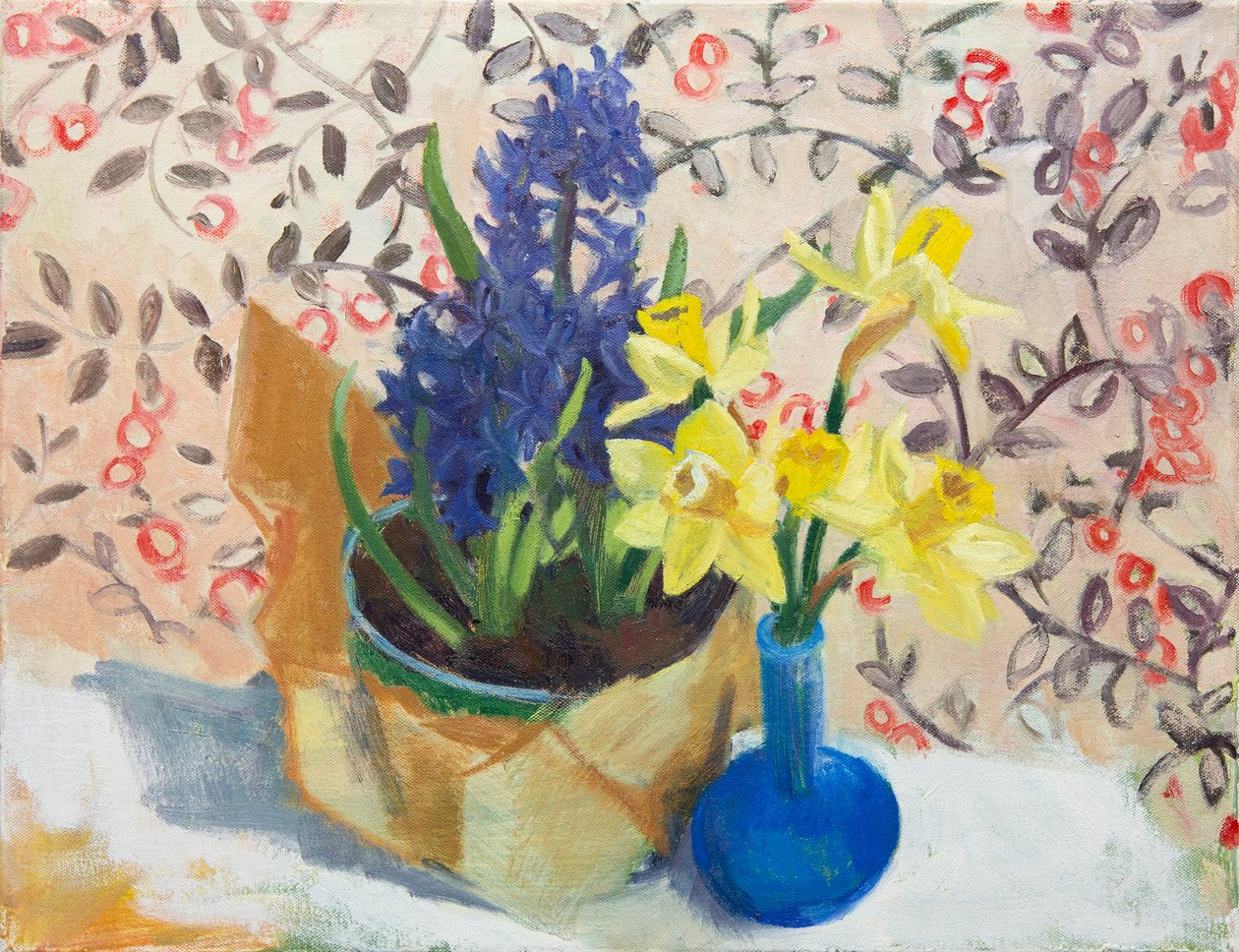 Spring Flowers (inside), 2015 (olie på lærred) af Megan Williamson