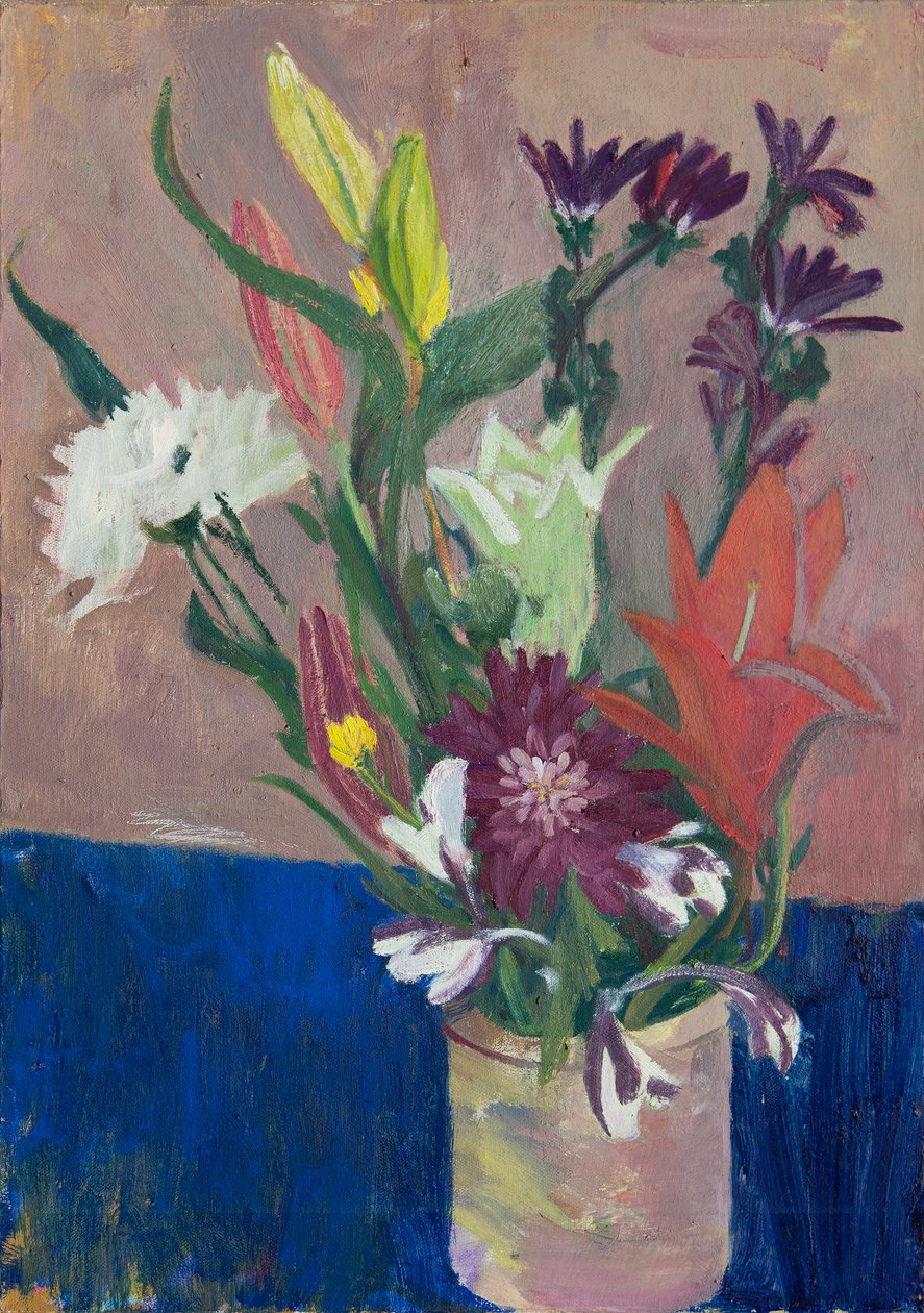 Summer Flowers, 2016 (olie på lærred) af Megan Williamson